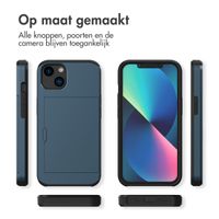 imoshion Backcover met pasjeshouder Apple iPhone 13 - Donkerblauw