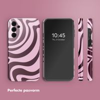 Selencia Vivid Backcover Samsung Galaxy A15 (5G) - Wavy Swirl Pink Plum