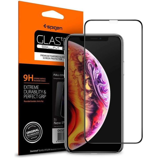 Spigen GLAStR Screenprotector iPhone Xs / X - Zwart