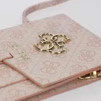Guess Crossbody Telefoontasje - Smartphone schoudertasje met riem 4G Logo - Rose