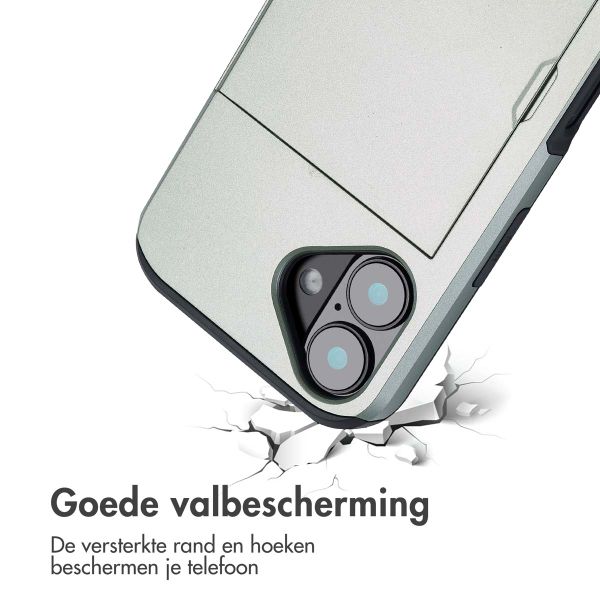 imoshion Backcover met pasjeshouder iPhone 16 - Groen