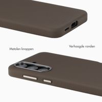 Accezz Mesh Backcover met MagSafe Samsung Galaxy S25 / S24 - Bruin