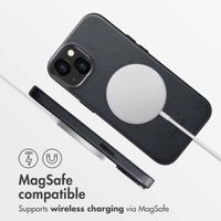 Accezz Leather Back Cover with MagSafe Apple iPhone 13 - Onyx Black