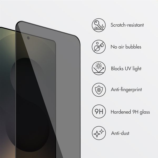 Accezz Privacy Tempered Glass Screen Protector + Applicator Samsung Galaxy S26 Ultra