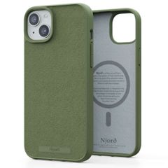 Njorð Collections Suède Comfort+ Case MagSafe iPhone 15 Plus - Olive