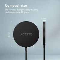 Accezz Wireless Charger USB-C - MagSafe Wireless Charger - 1 Metre - Black