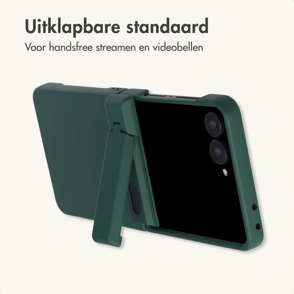 imoshion Color Backcover met Stand Samsung Galaxy Z Flip 8 - Donkergroen