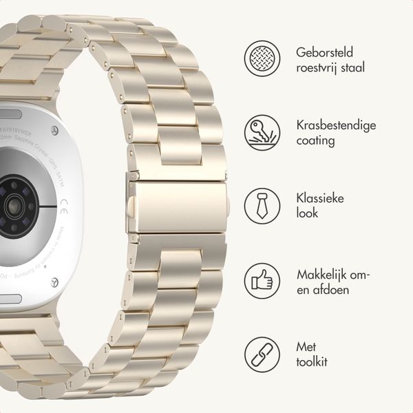 imoshion Stalen bandje Samsung Galaxy Watch 9 (40/44mm) / Watch 8 (40/44mm) / Classic (46mm) - Sterrenlicht
