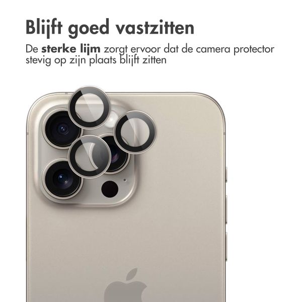 imoshion 2 Pack Camera lens protector Apple iPhone 15 Pro / 15 Pro Max - Natural Titanium