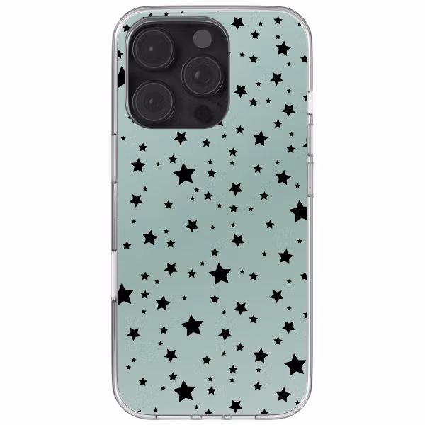 imoshion Design hoesje Apple iPhone 16 Pro - Stars Mint