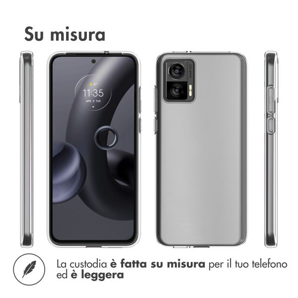 Accezz Clear Backcover Motorola Edge 30 Neo - Transparant