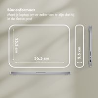 Selencia Teddy Laptop hoes 15-16 inch - Laptopsleeve - Sage Green