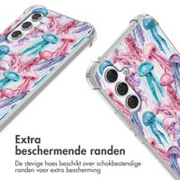 imoshion Design hoesje met koord Samsung Galaxy A54 (5G) - Jellyfish Watercolor