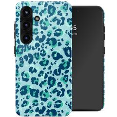 Selencia Vivid Tough Backcover Samsung Galaxy S25 - Wild Spots Light Blue