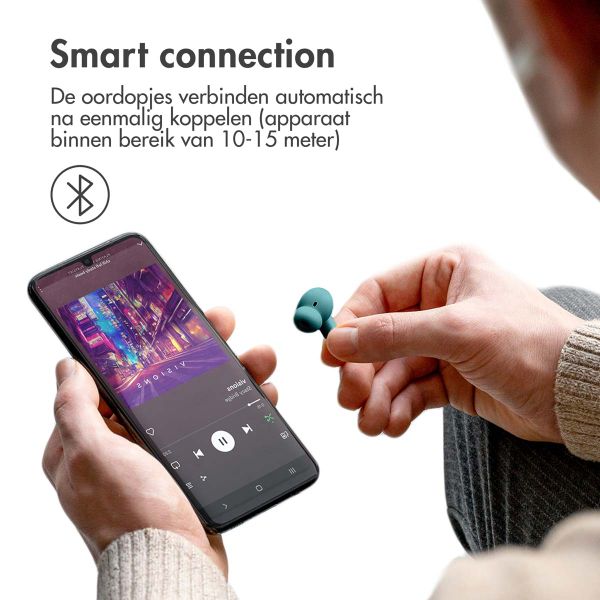 imoshion Aura Pro Draadloze In-ear Oordopjes - Active Noise Cancelling (ANC) - Petrol Green