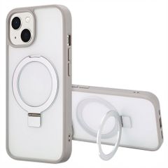 Accezz Ring Stand Backcover met MagSafe Apple iPhone 15 - Grijs