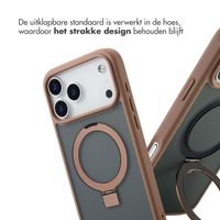 Accezz Ring Stand Backcover met MagSafe Apple iPhone 17 Pro - Bruin