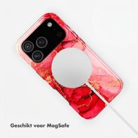 Selencia Vivid Backcover met MagSafe Apple iPhone 17 Pro - Rosy Marble