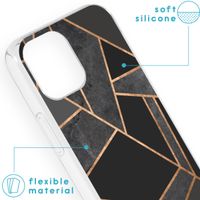 imoshion Design hoesje iPhone 13 Mini - Grafisch Koper / Zwart