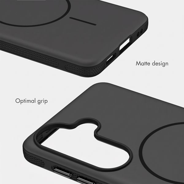 imoshion Colour Case with Thin MagSafe Ring Samsung Galaxy S25 / S24 - Black