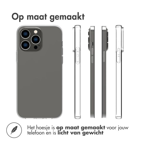 Accezz Clear Backcover Apple iPhone 14 Pro Max - Transparant