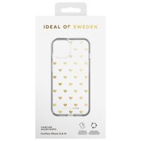 iDeal of Sweden Clear Case iPhone 14 - Golden Hearts