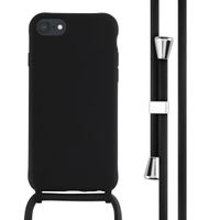 imoshion Silicone Case with Strap Apple iPhone SE (2022 / 2020) / 8 / 7 - Black