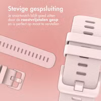 imoshion Siliconen sportbandje met gesp - Universeel 22 mm aansluiting - Roze