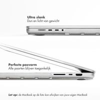 Selencia Glitter Cover Apple MacBook Pro 16 inch (2021 / 2023 M3 chip / 2024 M4 chip) - Transparant