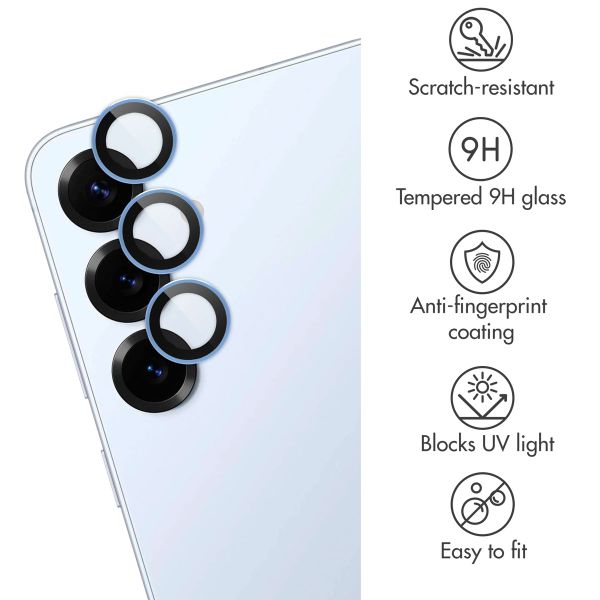 imoshion Camera Protector Glass 2-pack Samsung Galaxy S25 Plus - Icyblue
