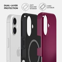 Burga Tough Case with MagSafe Apple iPhone 16 - Dark Cherry