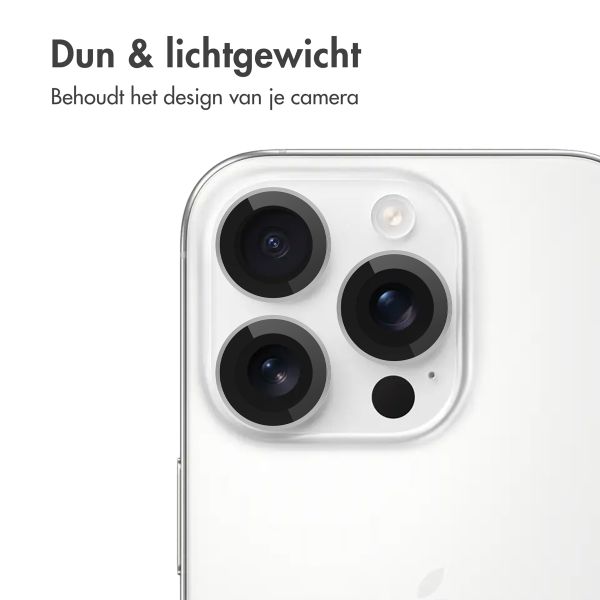 imoshion 2 Pack Camera lens protector Apple iPhone 16 Pro / 16 Pro Max - Wit / Titanium