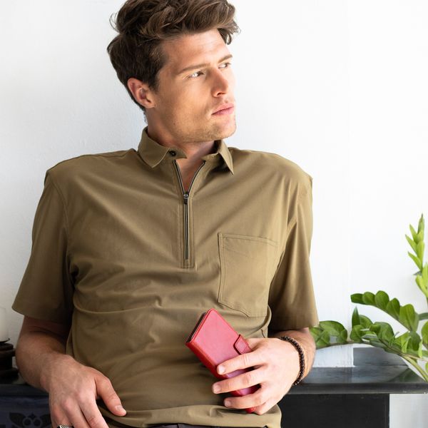 Selencia Echt Leren Bookcase Samsung Galaxy S10 - Rood