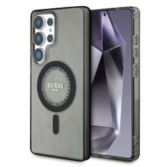 Guess MagSafe IML Rhinestones Case Samsung Galaxy S25 Ultra - Zwart