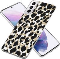 imoshion Design hoesje Samsung Galaxy S21 Plus - Luipaard / Zwart