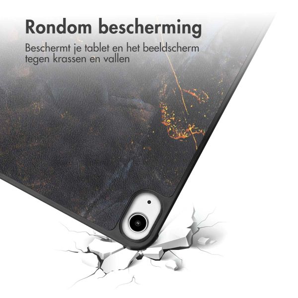 imoshion Design Trifold Bookcase Apple iPad Mini 7 (2024) / iPad Mini 6 (2021) - Black Marble