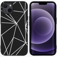 imoshion Design hoesje iPhone 13 - Grafisch - Lijn Zwart