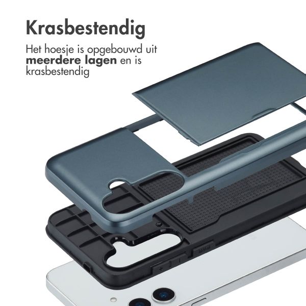 imoshion Backcover met pasjeshouder Samsung Galaxy S25 Plus - Donkerblauw