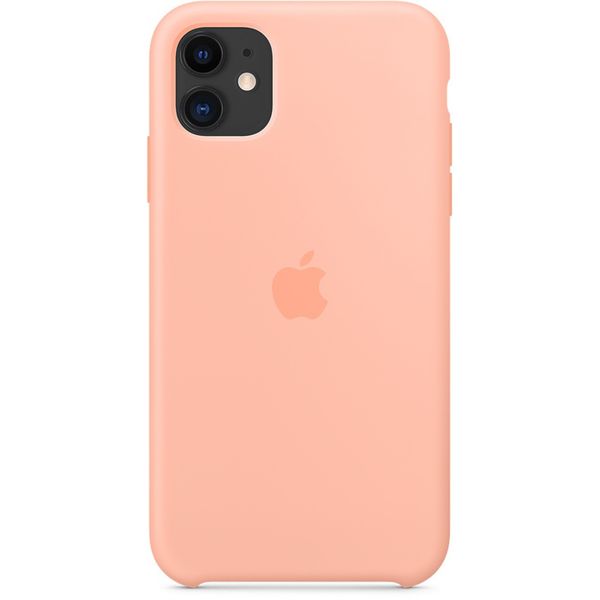 Apple Silicone Backcover iPhone 11 - Grapefruit