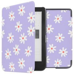 imoshion Design Slim Hard Case Bookcase Kobo Clara HD - Flowers Distance