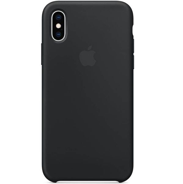 Apple Silicone Backcover iPhone Xs / X - Black