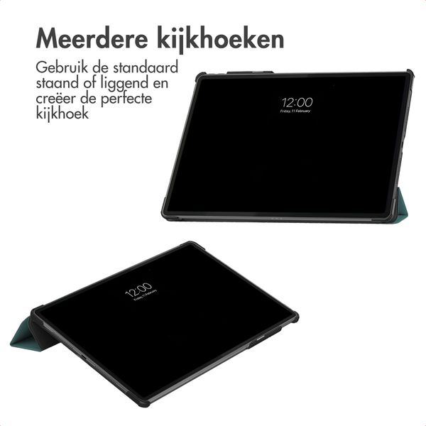 imoshion Trifold Bookcase Lenovo Idea Tab Pro Gen 2 - Donkergroen