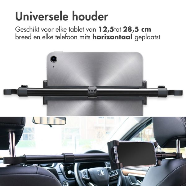 imoshion Tablethouder Auto - Hoofdsteun Midden - Universeel - Uitschuifbaar