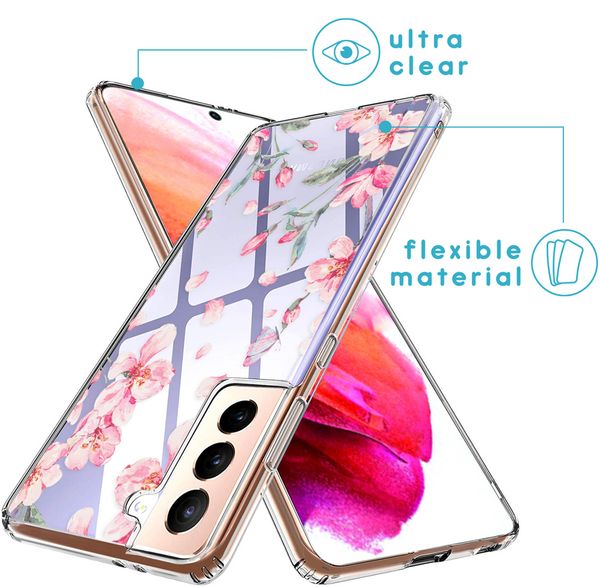 imoshion Design hoesje Samsung Galaxy S21 FE - Blossom Watercolor