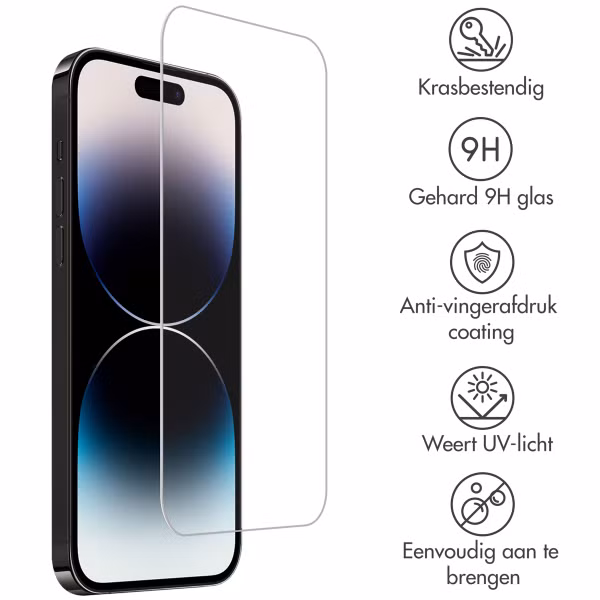 Accezz Gehard Glas Screenprotector Apple iPhone 15 Plus / 15 Pro Max / 16 Plus