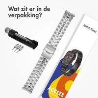 Accezz Steel Band Samsung Galaxy Watch 4 / 5 / 6 / 7 / FE (20 mm) - Zilver