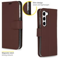 Accezz Wallet Softcase Bookcase Samsung Galaxy S23 Plus - Bruin