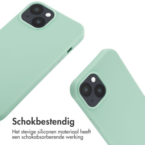 imoshion Siliconen hoesje met koord iPhone 14 - Mintgroen