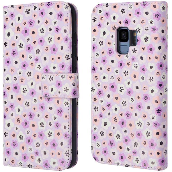 imoshion Design Bookcase Samsung Galaxy S9 - Purple Flowers