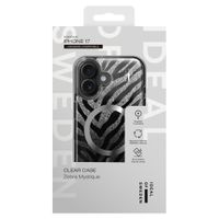 iDeal of Sweden Clear Case Limited met MagSafe Apple iPhone 17 - Zebra Mystique